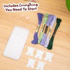 LAVENDER SAGE PERSONALISED INITIALS - Cross Stitch Phone Case Kit