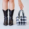Black Gingham - Woven Tote Bag Kit