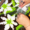 Flannel Flower Stamps - XL Latch Hook Rug Kit