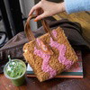 BLUSH & BROWN WAVEY - Woven Tote Bag Kit