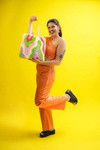 ACID RAIN - Latch Hook Tote Bag