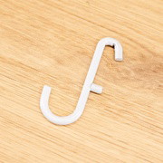 White 10 Pack Hooks for Pegboard