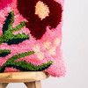 Fuchsia Wild Blooms - Latch Hook Cushion Kit