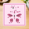 ROSY GRAND BUTTERFLY - Wall Art 3D Puzzle Kit