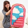 Pink Portal - XL Latch Hook Rug Kit