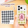 STRAWBERRY MATCHA PERSONALISED INITIALS - Cross Stitch Phone Case Kit