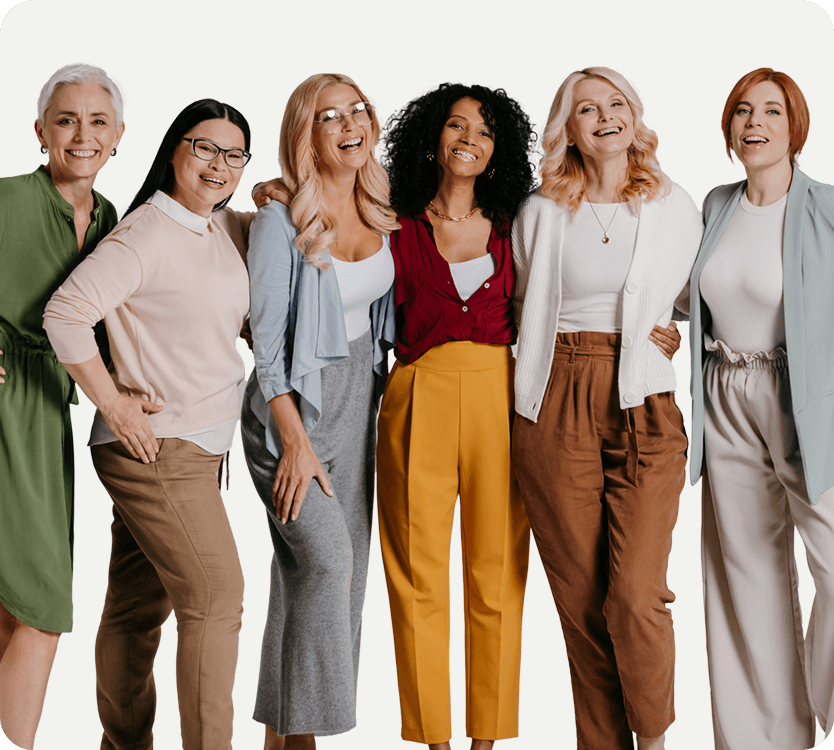 Confident woman in menopause looking empowered and healthy