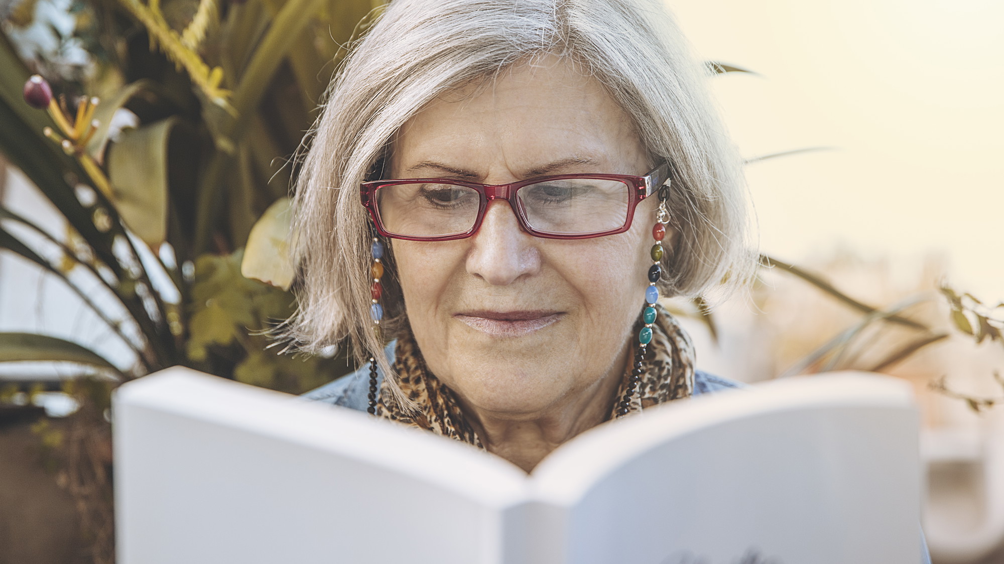 Person reading about hormone therapy