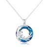 For Self - I Survived Because The Fire Inside Me Burns Brighter Than The Fire Around Me Colorful Crystal Phoenix Necklace