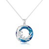 For Self - I Survived Because The Fire Inside Me Burns Brighter Than The Fire Around Me Colorful Crystal Phoenix Necklace