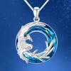 For Self - I Survived Because The Fire Inside Me Burns Brighter Than The Fire Around Me Colorful Crystal Phoenix Necklace