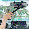Rearview Holder – Rotatable and Retractable Car Phone Holder
