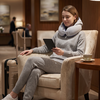 Travel Pillow - Blue - Hooded