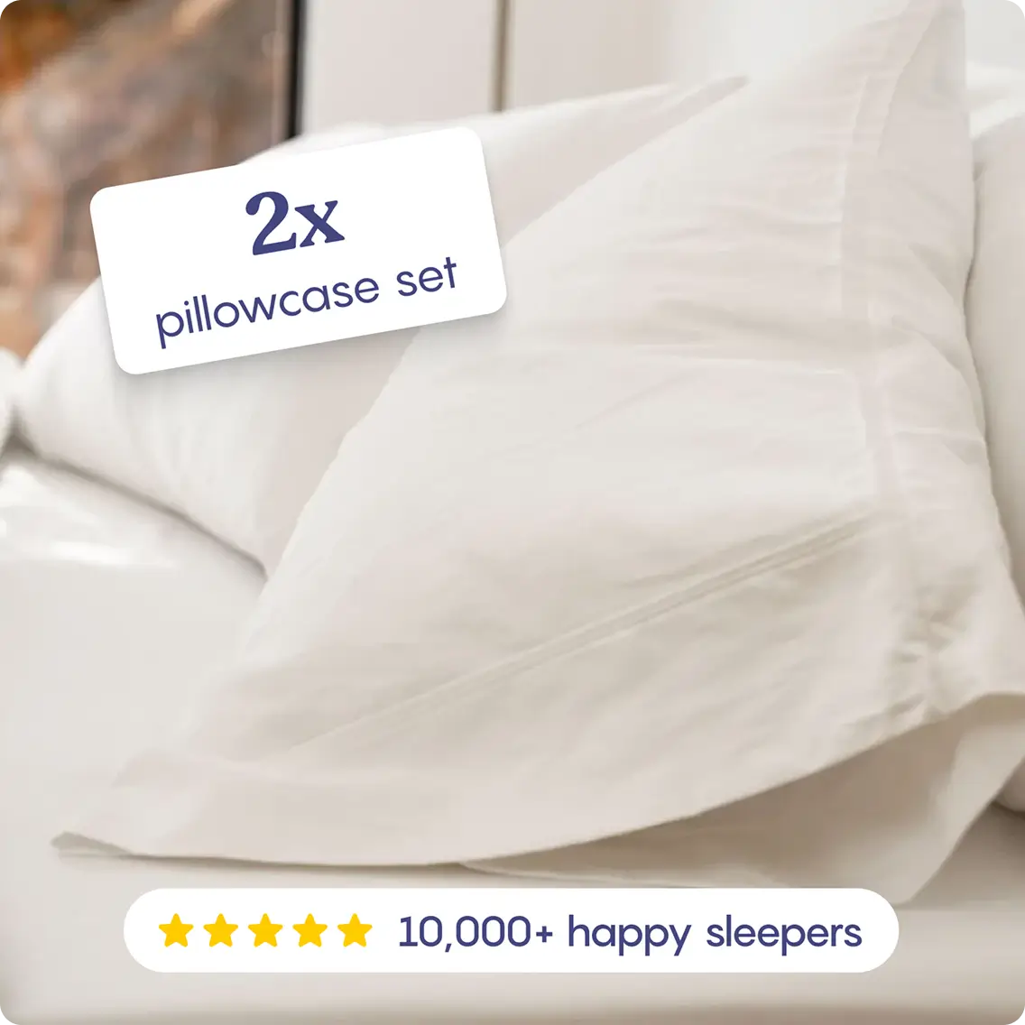 FluffCo Hotel Pillowcase Set