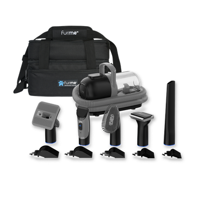 furMe Original Grooming Vacuum with Carrying Case Bundle