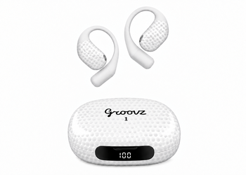 All-New Groovz Ultra Open-Ear True Wireless Headphones with Smart Battery Display (2026)