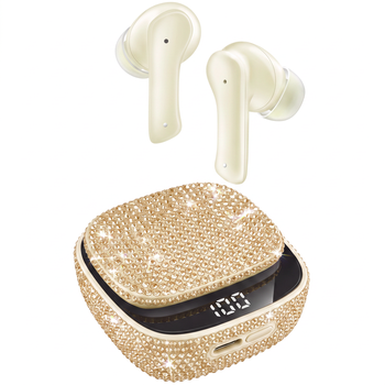 Groovz Luxe True Wireless Earbuds with Charging Case and Pouch
