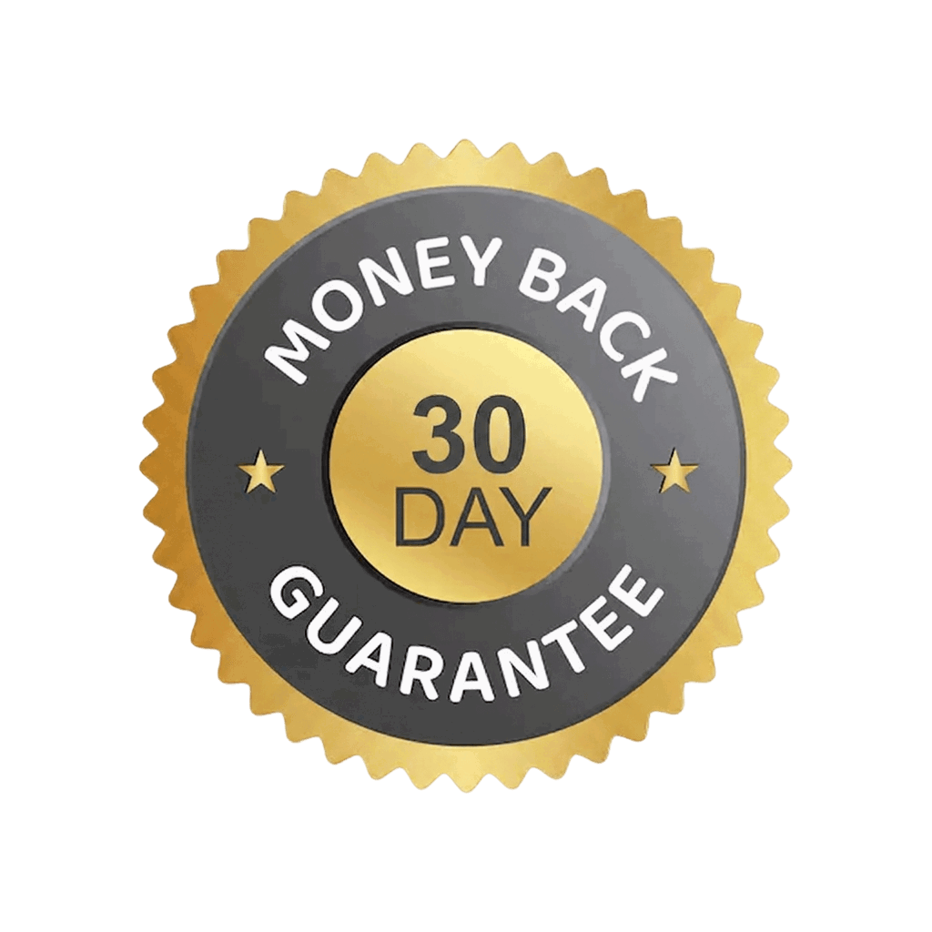 30 day money back guarantee
