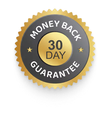 30-day money-back guarantee seal
