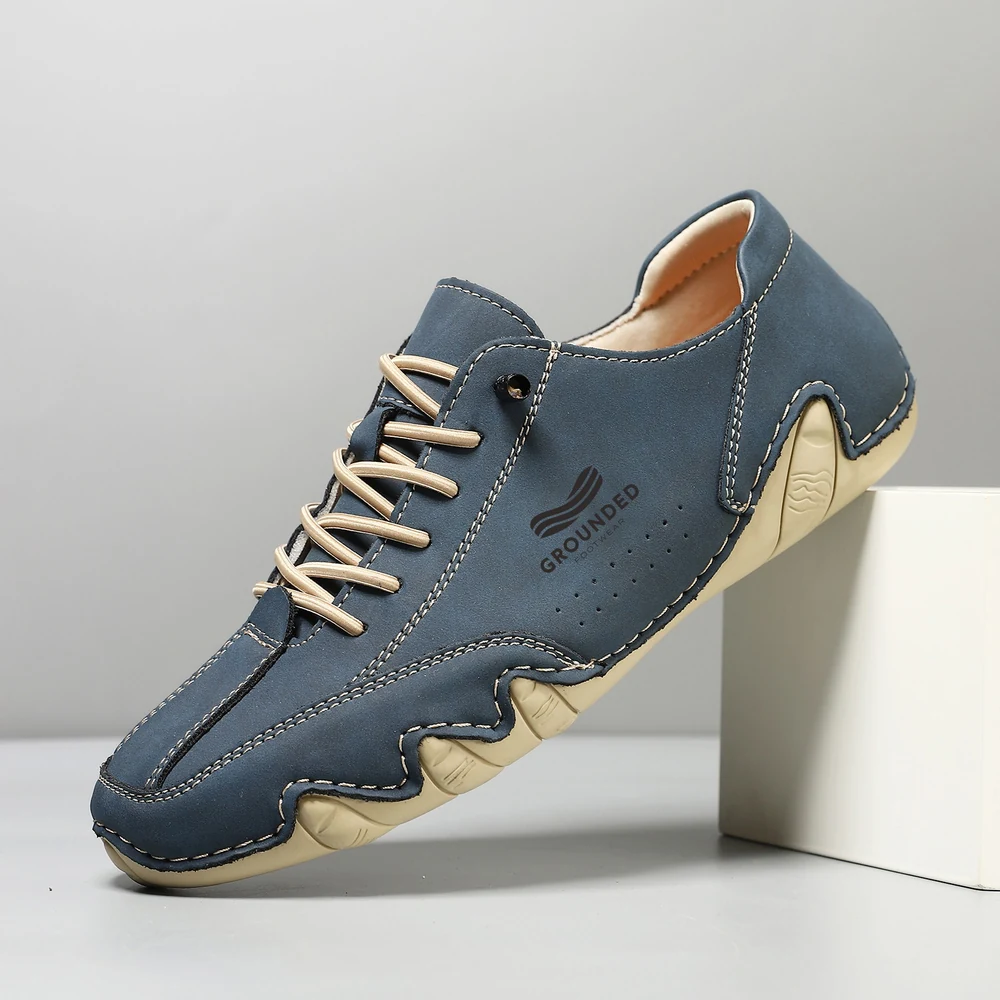 Evolve in Indigo Blue, three-quarter view