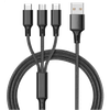 WuzuTech 3-in-1 Multi-Plug Charging Cable