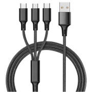 WuzuTech 3-in-1 Multi-Plug Charging Cable
