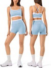 High Waisted Seamless Leggings & Double Layer Sports Bra