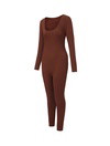 Ribbed Square Neck Jumpsuit
