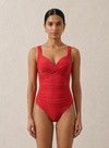 Sculpt Wrap Low Back One Piece