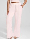 Wide Leg Ribbed Lounge Pants