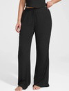 Wide Leg Ribbed Lounge Pants