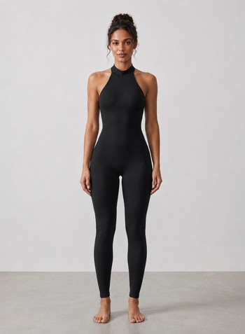 High Neck Sport Jumpsuit