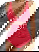 The Sculpting V-Neck Mesh Suit