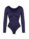 Long Sleeve Ruched Bodysuit