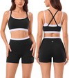 High Waisted Seamless Leggings & Double Layer Sports Bra