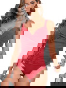 Sculpt Wrap Low Back One Piece