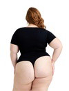 Square Neck Thong Bodysuit