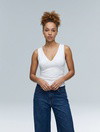 V-Neck Ruched Top