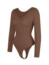 Long Sleeve Ruched Bodysuit