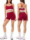High Waisted Seamless Leggings & Double Layer Sports Bra