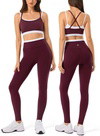 High Waisted Seamless Leggings & Double Layer Sports Bra