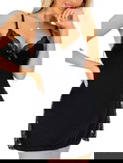 Laced Slit Sleep Dress