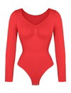 Long Sleeve Ruched Bodysuit