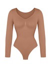 Long Sleeve Ruched Bodysuit