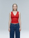 V-Neck Ruched Top