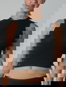 Cotton High Neck Top