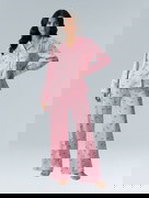 Pink Cotton Bow Pajama Set