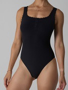 The Smooth Lace Henley Bodysuit