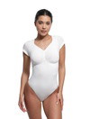 V-Neck Sculpting Tee Bodysuit
