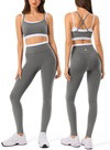 High Waisted Seamless Leggings & Double Layer Sports Bra